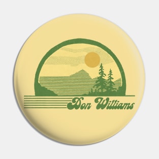 Don Williams / Retro Style Country Fan Design Pin