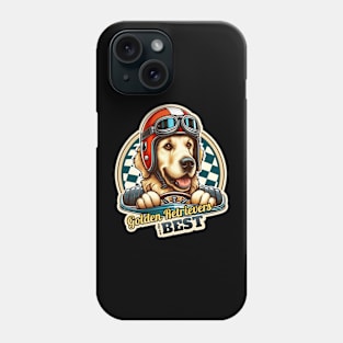 Golden Retriever car racer 2 Phone Case