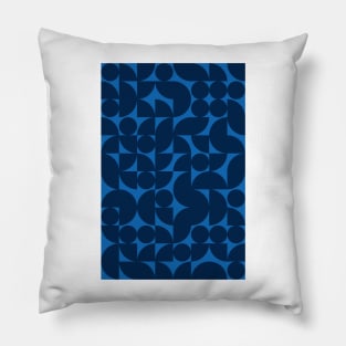 Men Bluish Geometric Pattern - Shapes #5 Pillow