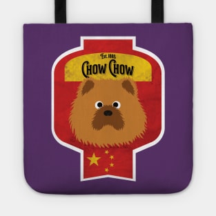 Chow Chow - Distressed Chinese Chow Chow Beer Label Design Tote