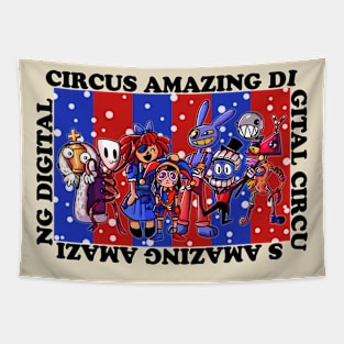 the amazing digital circus blk Tapestry