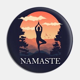 NAMASTE (Tree) Pin