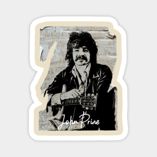 John Prine 80s Vintage Old Poster Magnet