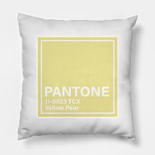 pantone 11-0623 TCX Yellow Pear Pillow