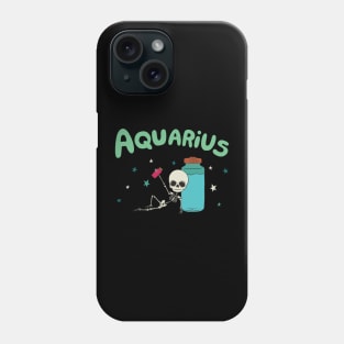 Skeleton Zodiac Signs (AQUARIUS) Phone Case