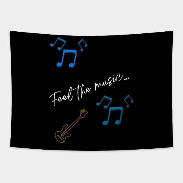 Feel The Music Tapestry by Uniqueified