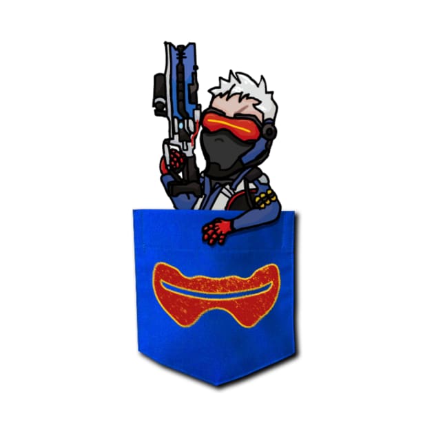 Pocket Soldier: 76 (An Overwatch Design) by Pocketeers