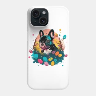 French Bulldog Easter Egg Spring Floral Painting Dog Lover Art Phone Case