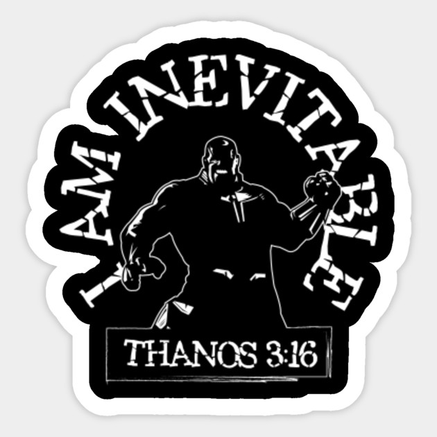 Thanos 3 16 Thanos Sticker Teepublic Au