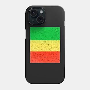 Rastafari reggae - Jamaica Rasta colours Colors distressed pattern Phone Case