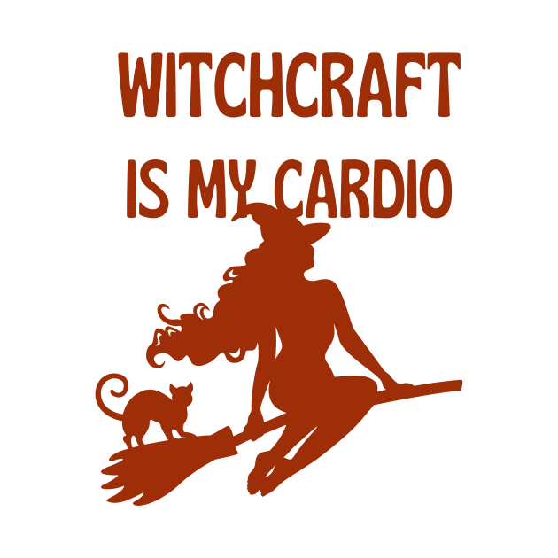 Witchcraft Is My Cardio Vintage Halloween Bat Black Cat Spooky Goth Witch Thrift Store Emo Horror Retro Super Cool Best Gift by MortuaryChill