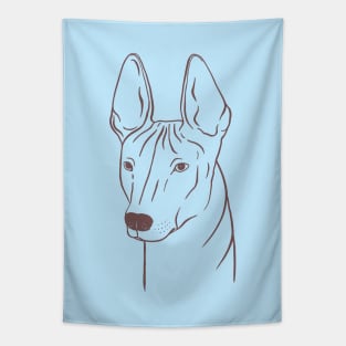 Xoloitzcuintli (Light Blue and Taupe) Tapestry