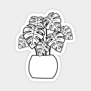 Color In Monstera Magnet