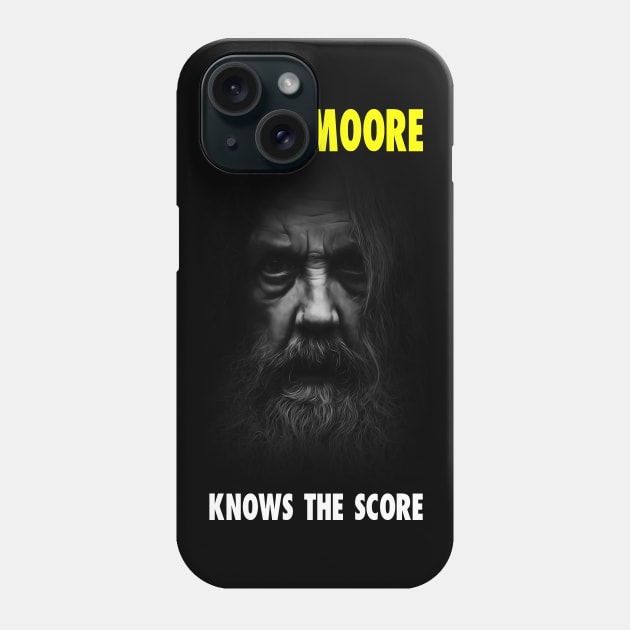 Alan Moore Knows the Score Phone Case by SquareDog