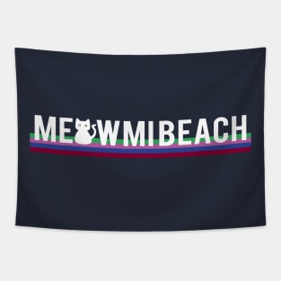 Beach Cat Kitty Cat Lady Tapestry