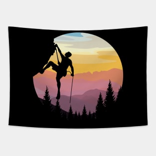 Climbing Bouldering Rock Climber Climbing nature Tapestry