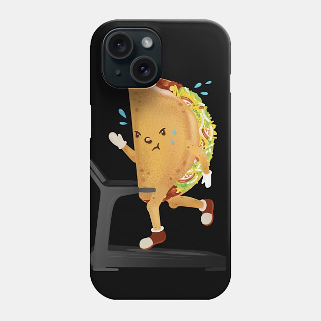 Funny Taco Gym shirt Phone Case by HamilcArt