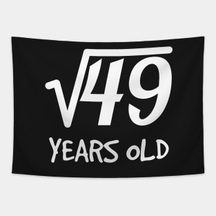 Square Root of 49: 7th Birthday 7 Years Old Boy Girl Tapestry
