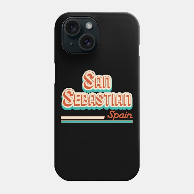 San Sebastian Spain surf beach Phone Case by LiquidLine