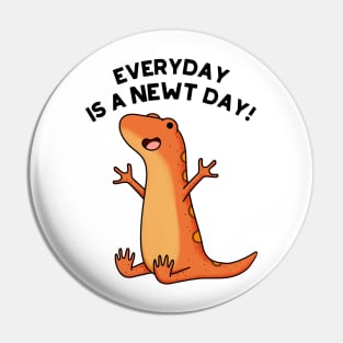 Newt Day Funny Animal Pun Pin