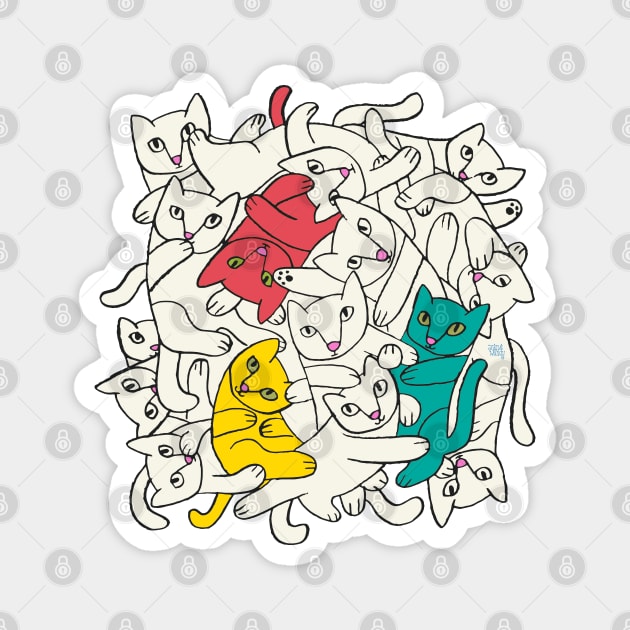 Three in a Crowd Magnet by John & Wendy