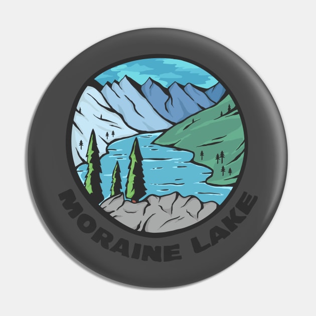 Moraine Lake Pin by Whimzy Arts