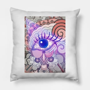 Eye Spy Psychedelic Pillow