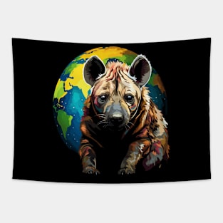 Hyena Earth Day Tapestry