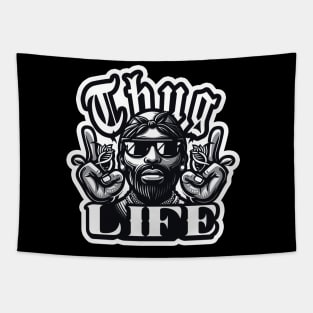 Thug Life Themed Vector Design Tapestry