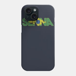 Senna with Brazilian Flag Phone Case