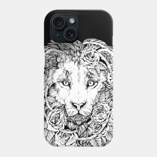 Lion of Roses Phone Case