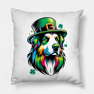 Slovensky Cuvac Joins Festive St Patrick's Day Fun Pillow