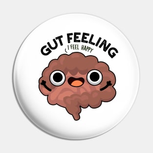 Gut Feeling Cute Anatomy Intestine Pun Pin