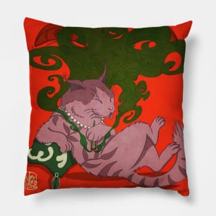 Monmon smoking japan cat Pillow