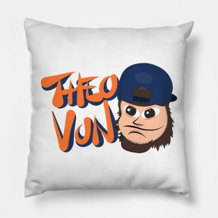 Theo Von For Life - Character Illustration (Black) Pillow