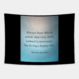 Marcus Aurelius: Happiness in Simplicity Tapestry