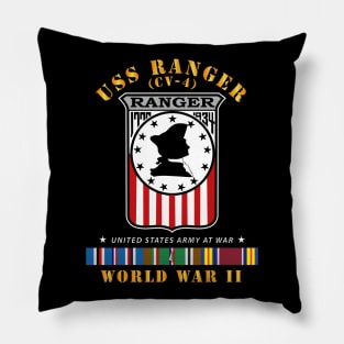 USS Ranger (CV-4) w EUR ARR SVC WWII Pillow