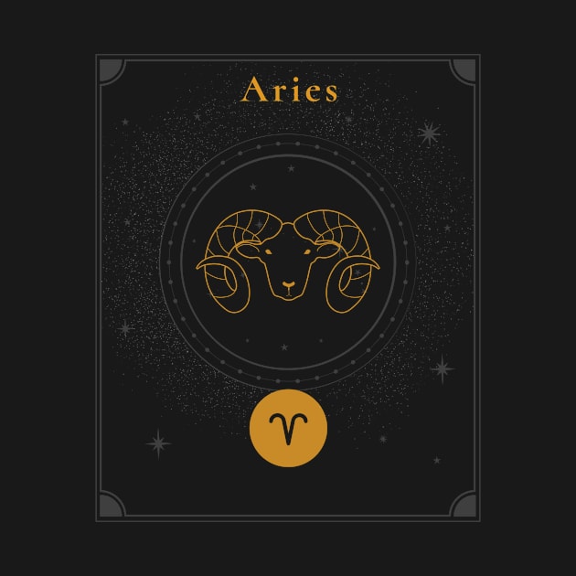 Aries | Astrology Zodiac Sign Design by The Witch's Life