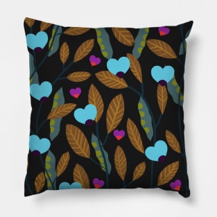 brown  pea garden Pillow