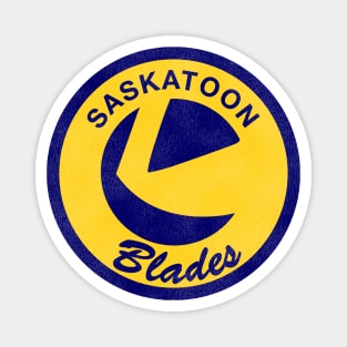 Defunct Saskatoon Blades Hockey Team Magnet