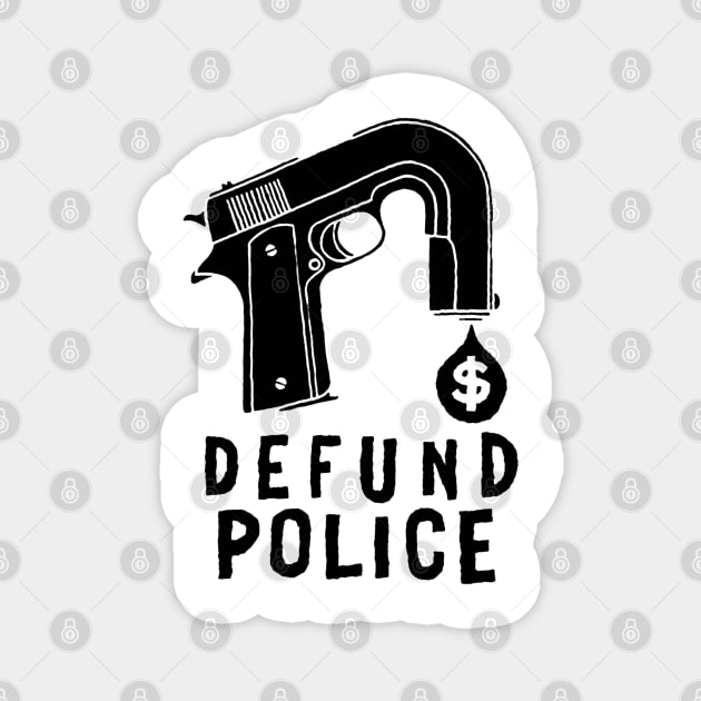 Defund Police Magnet by benangbajaart