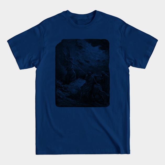 The Angel Appearing to Balaam - Gustave Doré, La Grande Bible de Tours, Aesthetic, Gothic, Metal - Gustave Dore - T-Shirt