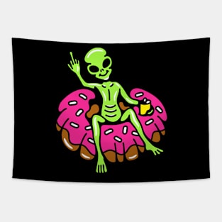 Alien donut Tapestry