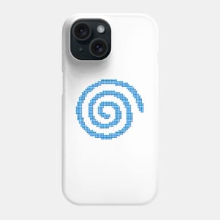 Dreamcast Pixel Cubes - blue Phone Case