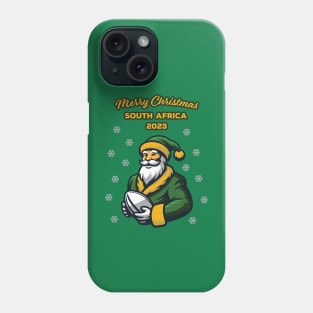 Merry Christmas South Africa 2023 Bokke Colors Rugby Santa Funny Phone Case