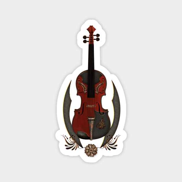 Wonderful elegant steampunk violin Magnet by Nicky2342