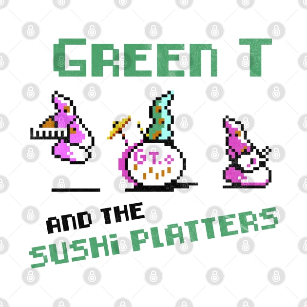 Green T and the Sushi Platters by karutees