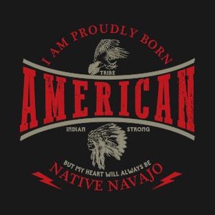 Navajo Tribe Native American Indian Strong Pride Retro T-Shirt