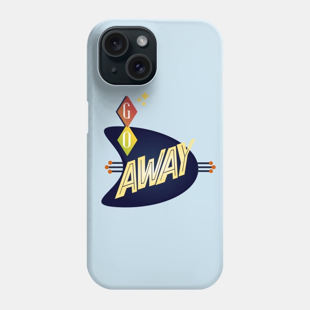 Go Away Retro Phone Case by TaliDe