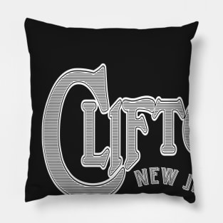 Vintage Clifton, NJ Pillow